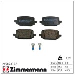 ZIMMERMANN Piduriklotsi komplekt,  ketaspidur 26589.175.3