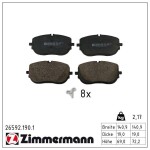 ZIMMERMANN Piduriklotsi komplekt,  ketaspidur 26592.190.1