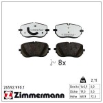 ZIMMERMANN Piduriklotsi komplekt,  ketaspidur rd:z 26592.990.1