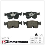 ZIMMERMANN Piduriklotsi komplekt,  ketaspidur 26677.170.1