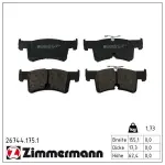ZIMMERMANN Piduriklotsi komplekt, ketaspidur 26744.175.1