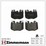 ZIMMERMANN Piduriklotsi komplekt, ketaspidur 26776.195.1