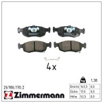 ZIMMERMANN Piduriklotsi komplekt,  ketaspidur 26786.170.2