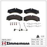 ZIMMERMANN Piduriklotsi komplekt,  ketaspidur 29076.200.1