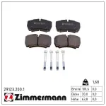 ZIMMERMANN Piduriklotsi komplekt,  ketaspidur 29123.200.1
