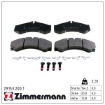 ZIMMERMANN Piduriklotsi komplekt,  ketaspidur 29153.200.1