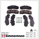 ZIMMERMANN Piduriklotsi komplekt,  ketaspidur 29160.200.1