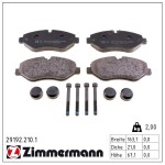 ZIMMERMANN Piduriklotsi komplekt,  ketaspidur 29192.210.1