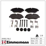 ZIMMERMANN Piduriklotsi komplekt,  ketaspidur 29192.210.2