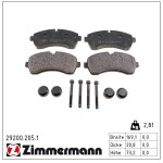 ZIMMERMANN Piduriklotsi komplekt,  ketaspidur 29200.205.1