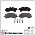 ZIMMERMANN  Piduriklotsi komplekt,ketaspidur 29217.205.1