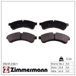 ZIMMERMANN Piduriklotsi komplekt,  ketaspidur 29231.230.1