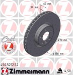 ZIMMERMANN Тормозной диск SPORT Z 450.5212.52