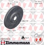 ZIMMERMANN Тормозной диск BLACK Z 450.5225.54