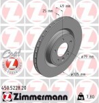 ZIMMERMANN Тормозной диск COAT Z 450.5228.20