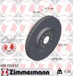 ZIMMERMANN Тормозной диск SPORT Z 600.3269.52